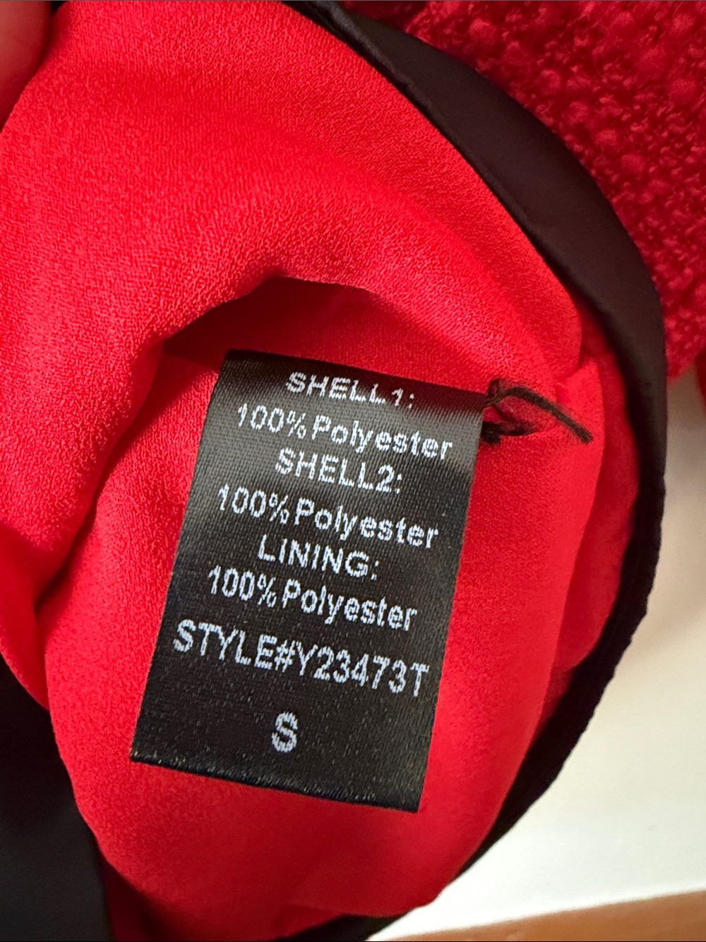 Pomander Place Coco Tweed Bow Dress in Red and Black Gold Buttons Size S - Picture 6 of 6